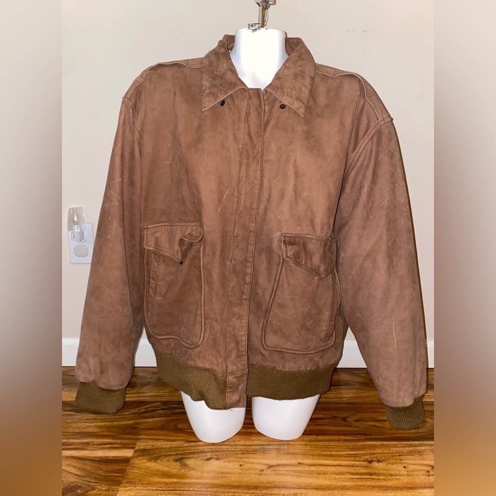 Charles Klein Vintage Leather Bomber Jacket